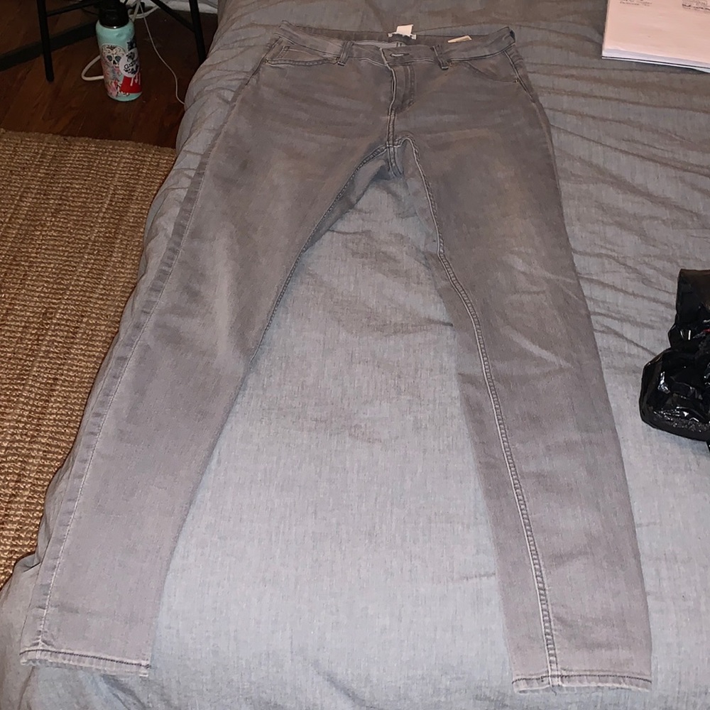 COPY - Grey skinny high rise stretchy jeans